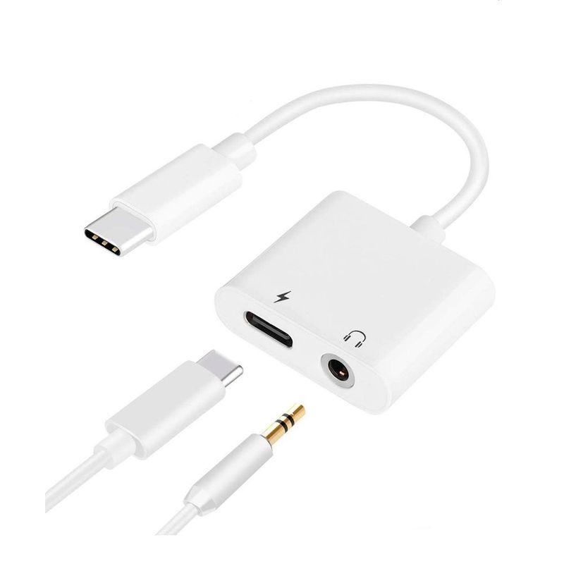 KREED - Adaptador tipo C a Audio miniplug y carga tipo C