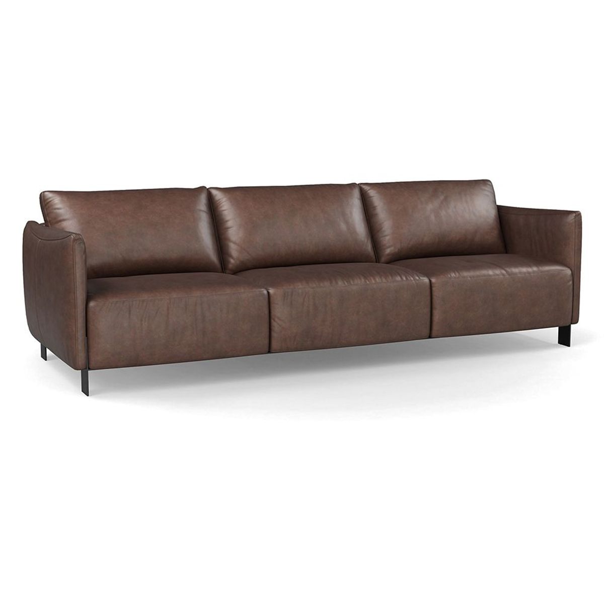 GENERICO - Sofa de 3 cuerpos Paddy  marron