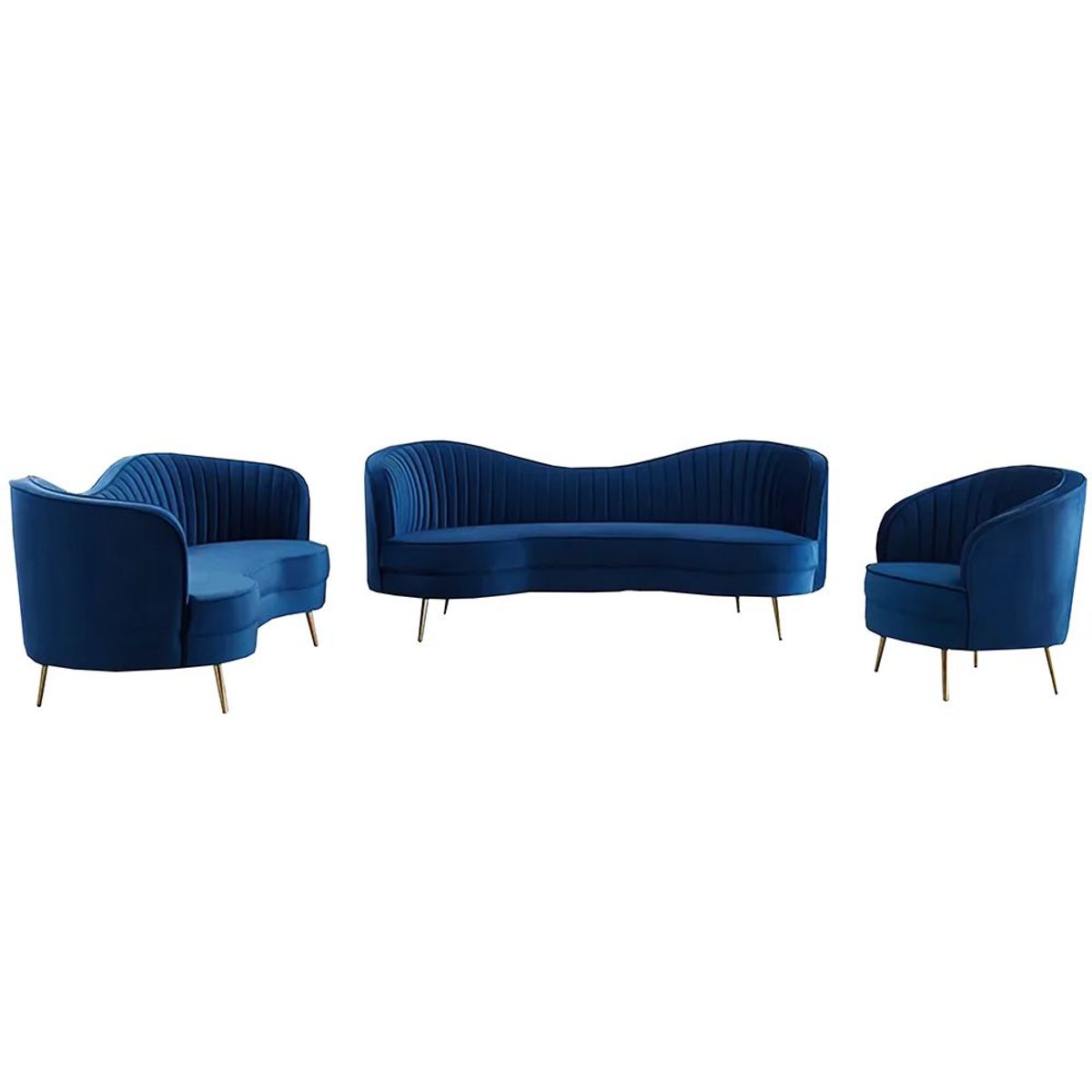 GENERICO - Juego de Sala 3-2-1 Katy azul