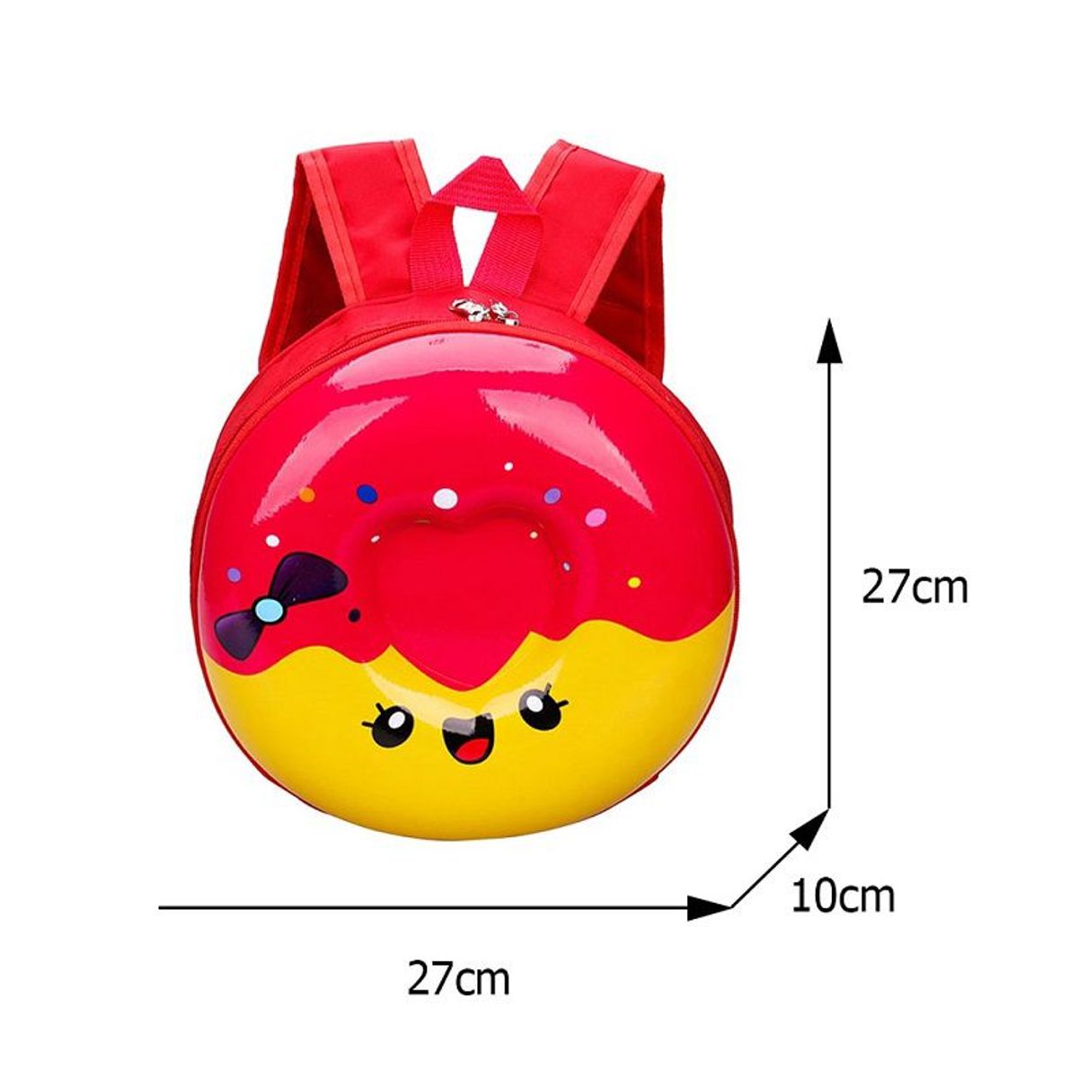 ITELSISTEM - Mochila Infantil Inicial Impermeable Escolar Rojo Itelsistem Donuts
