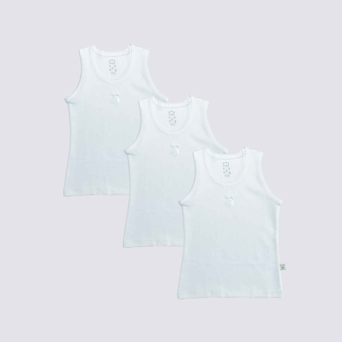 HORMIGUITA - BIVIDI NIÑA ALGODÓN SET X 3