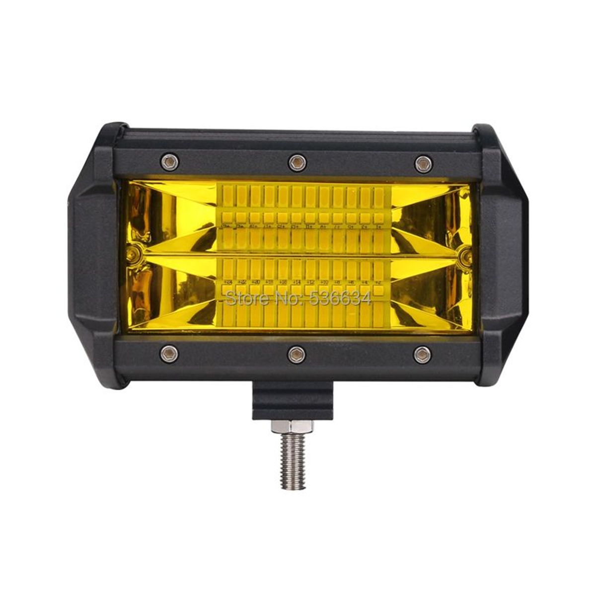 GENERICO - Neblinero Barra Led 72w 7d Espejo Ambar Alta Potencia