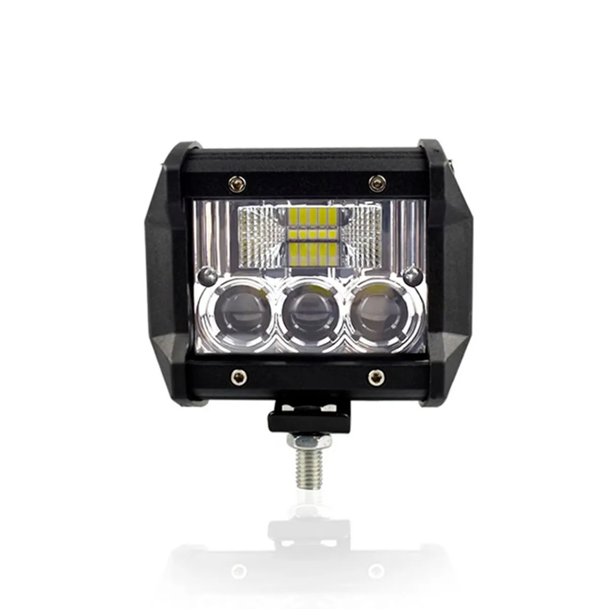 GENERICO - Barra Led Neblinero 4d Lupa Potente AutoMotoCamioneta.
