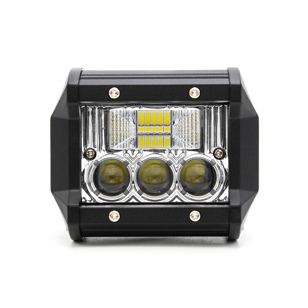 GENERICO - Barra Led Neblinero 4d Lupa Potente AutoMotoCamioneta.