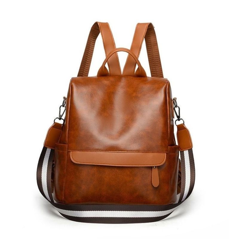 GENERICO - Mochila Antirrobo Mujer Bolso Morral Moda Cartera Impermeable Marron