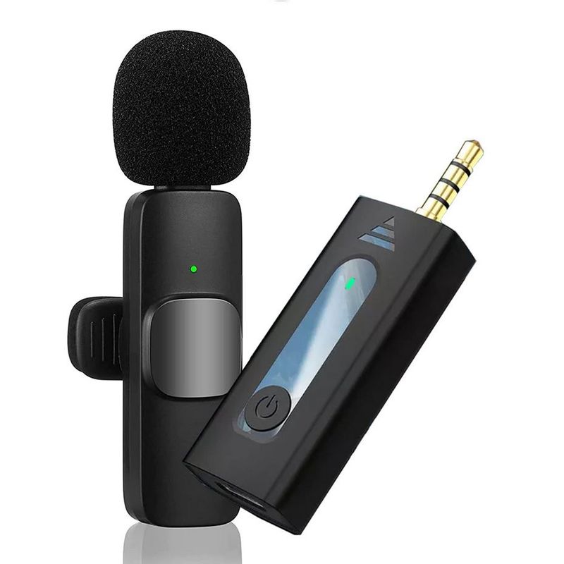 OEM - Microfono Inalambrico 35mm Aux - Solapero - Celular PC y Camaras DSLR