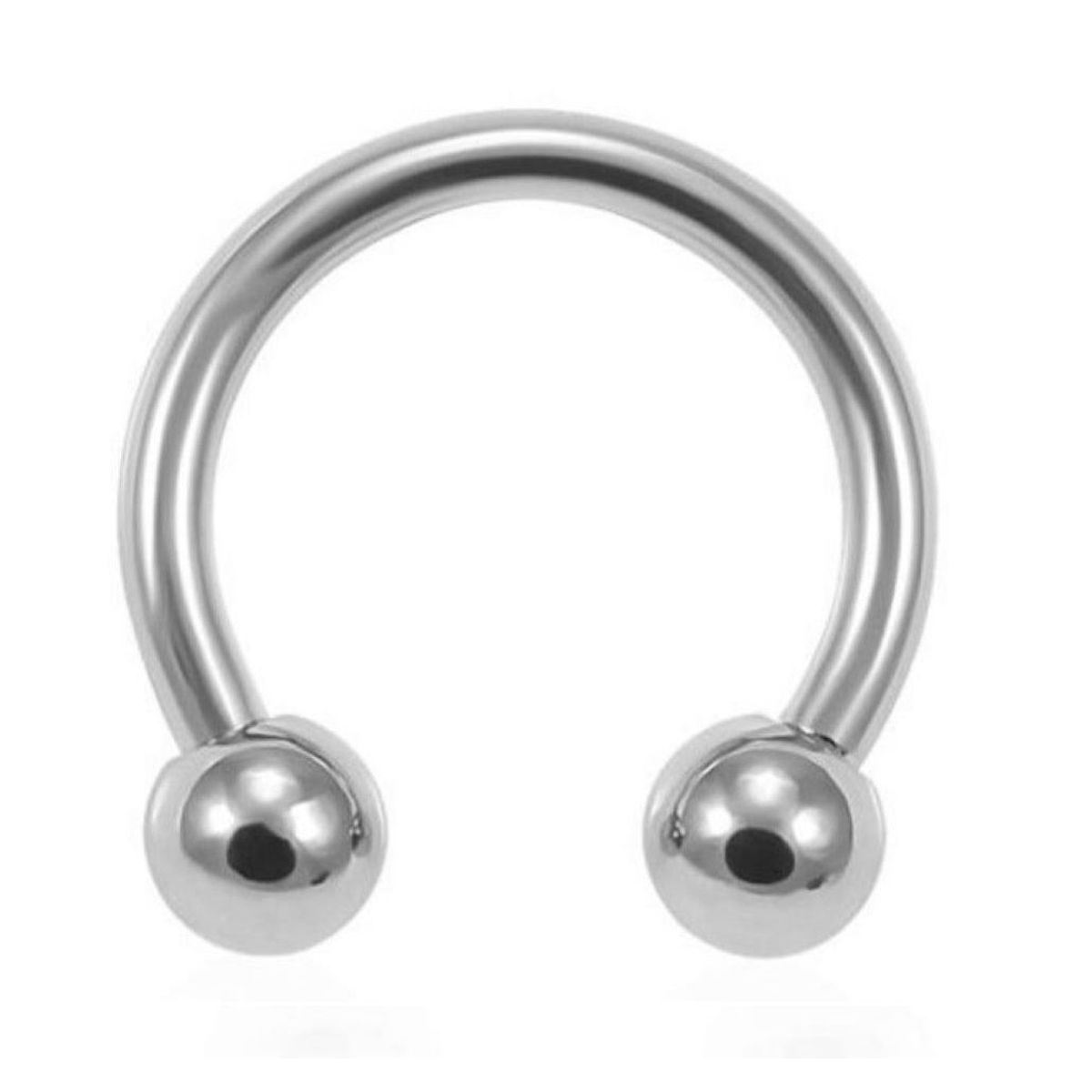 GENERICO - Set x 2 Piercings para septum smiley labret lóbulo 8mm
