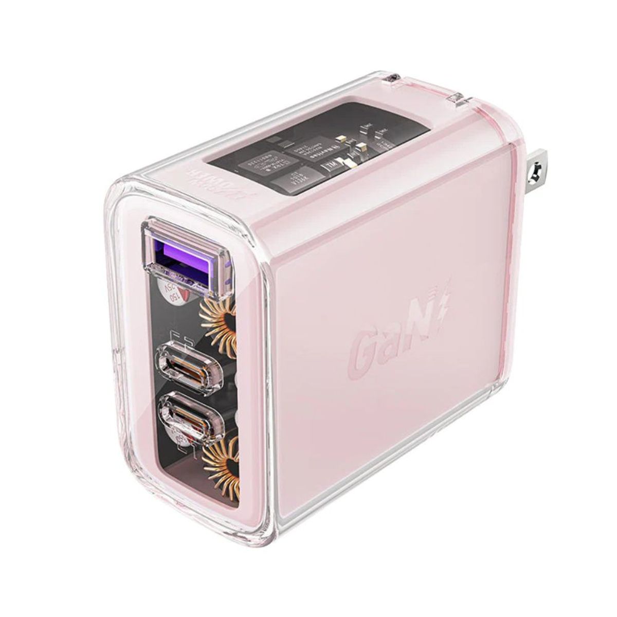 ACEFAST - Cargador de pared Acefast A47 PD65W GaN Cherry Blossom 2xUSB-CUSB-A