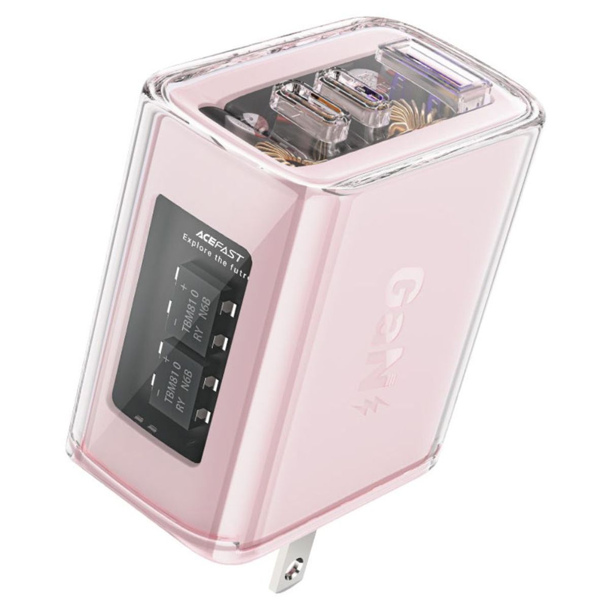 ACEFAST - Cargador de pared Acefast A47 PD65W GaN Cherry Blossom 2xUSB-CUSB-A