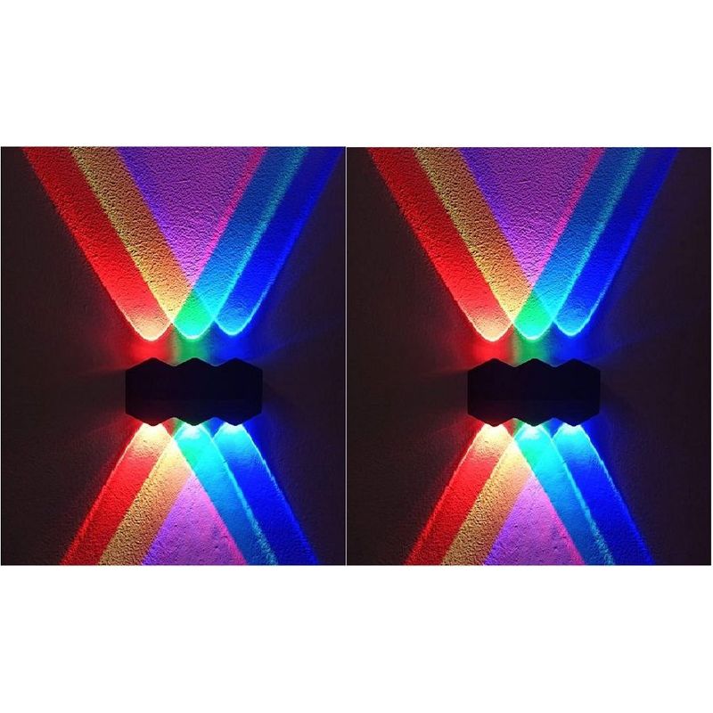 GENERICO - Aplique de pared multicolor (pack de 2 unidades)