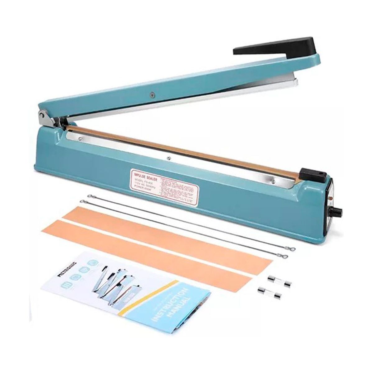 CUBULL - SELLADORA DE BOLSAS DE METAL 40CM POLIETILENO HOGAR ORGANIZADOR