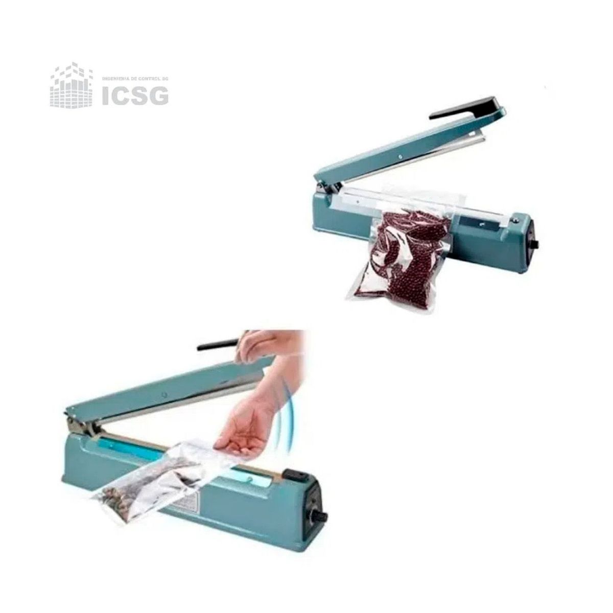 CUBULL - SELLADORA DE BOLSAS DE METAL 40CM POLIETILENO HOGAR ORGANIZADOR