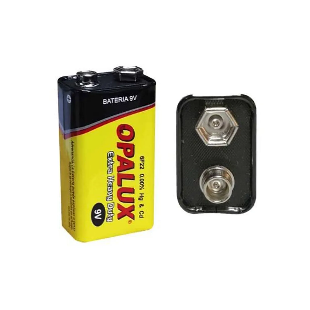 OPALUX - Kit 6 Baterías 9V BAT9V100-6 OPALUX
