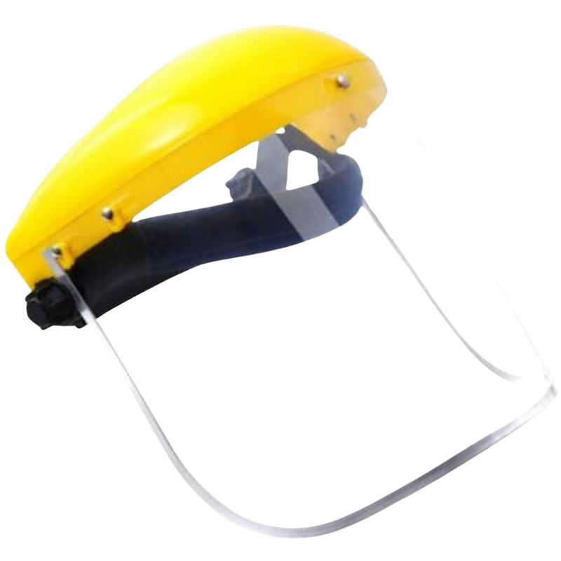 GENERICO - Protector Facial Medio Casco Careta con Rachet Policarbonato