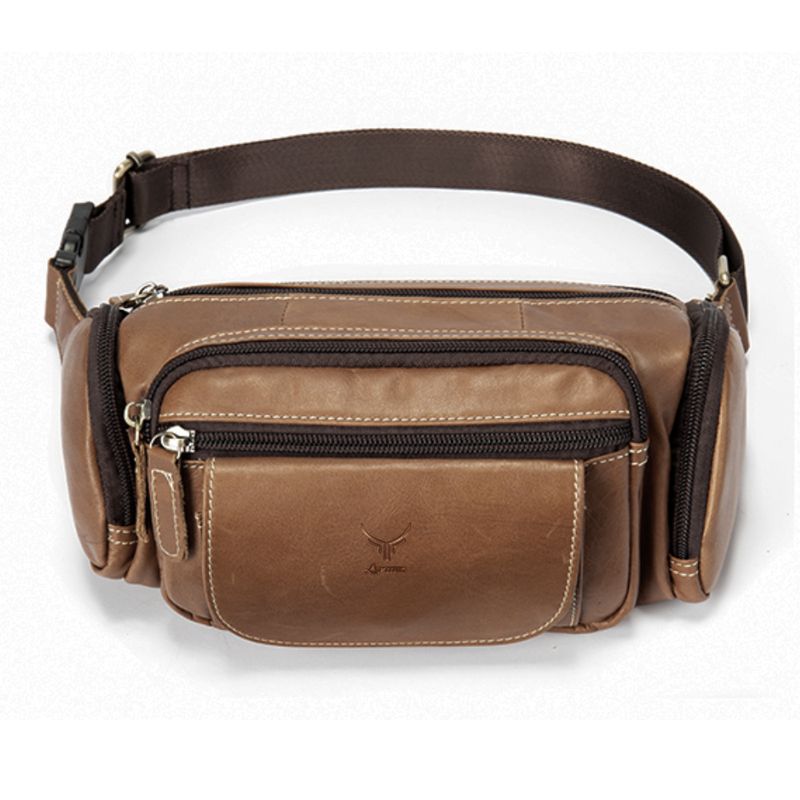 ARMUZ - Canguro Pechera de Cuero Vacuno 8355 Full compartimientos