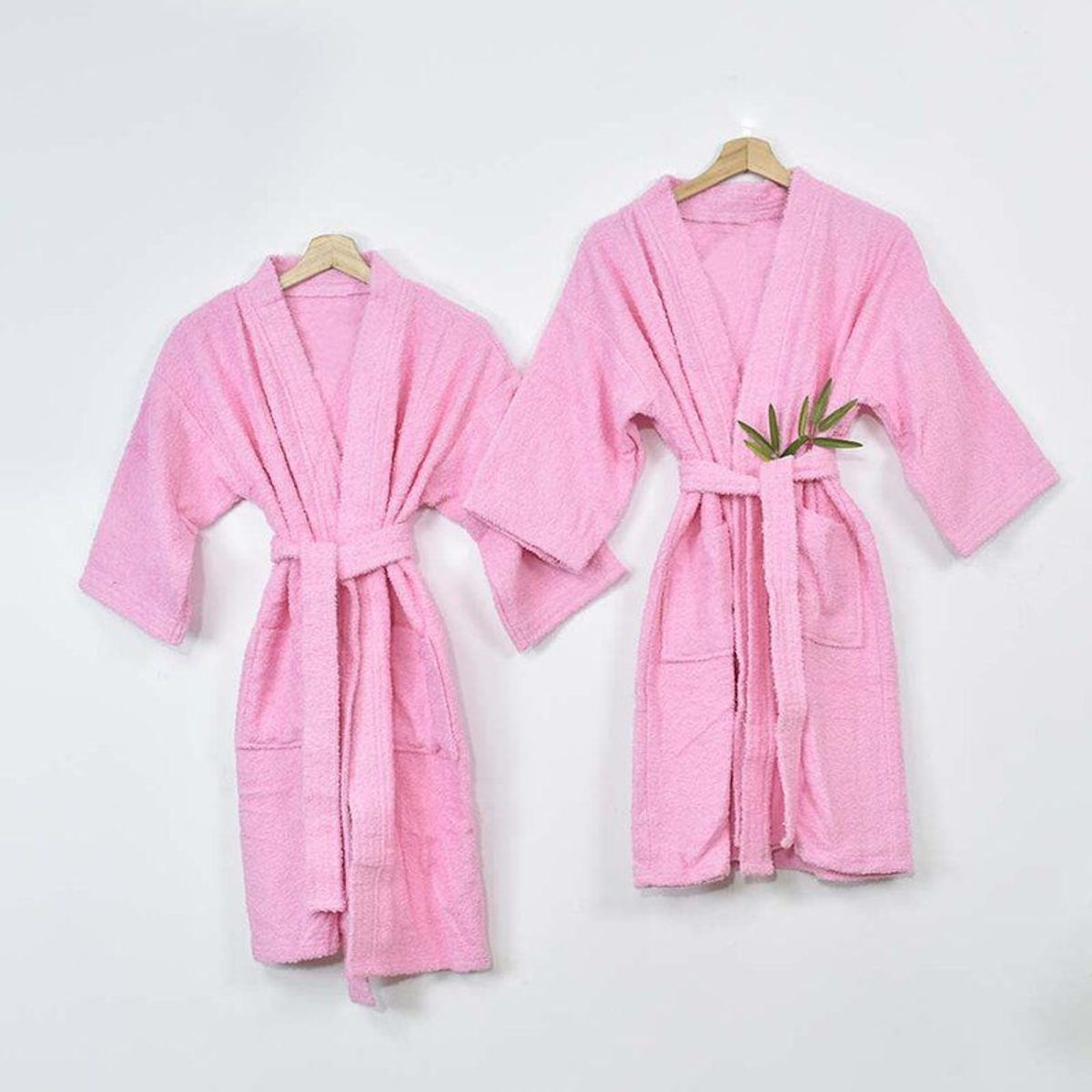 GENERICO - Salida de baño de 380 gramos - S - Rosado BB