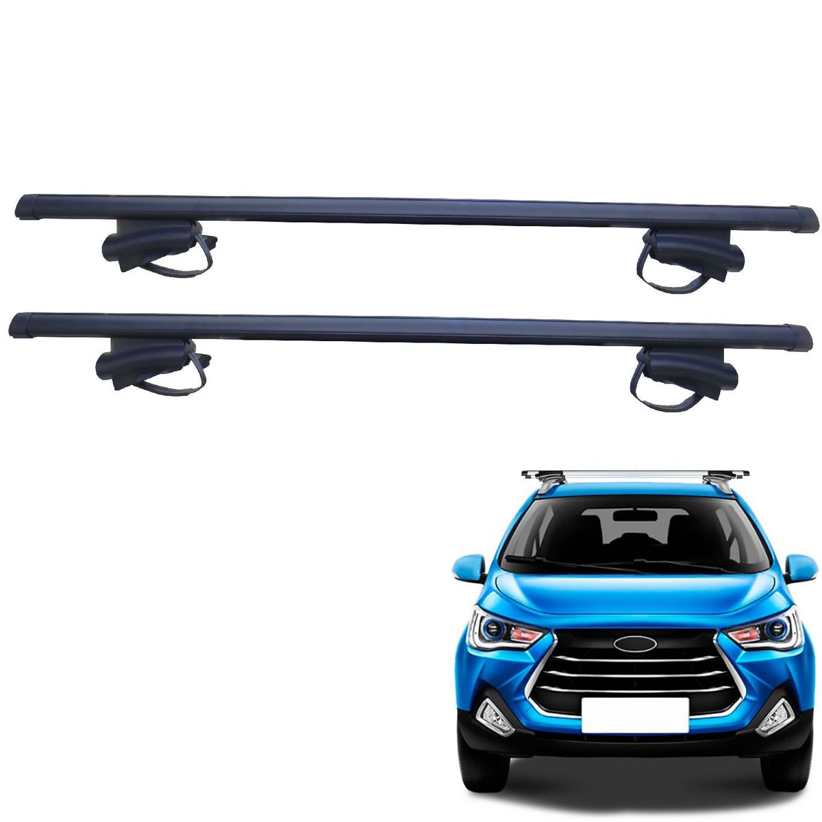 GENERICO - BARRA DE TECHO ALUMINIO TRANSVERSAL CLLAVE CORREA NEGRO