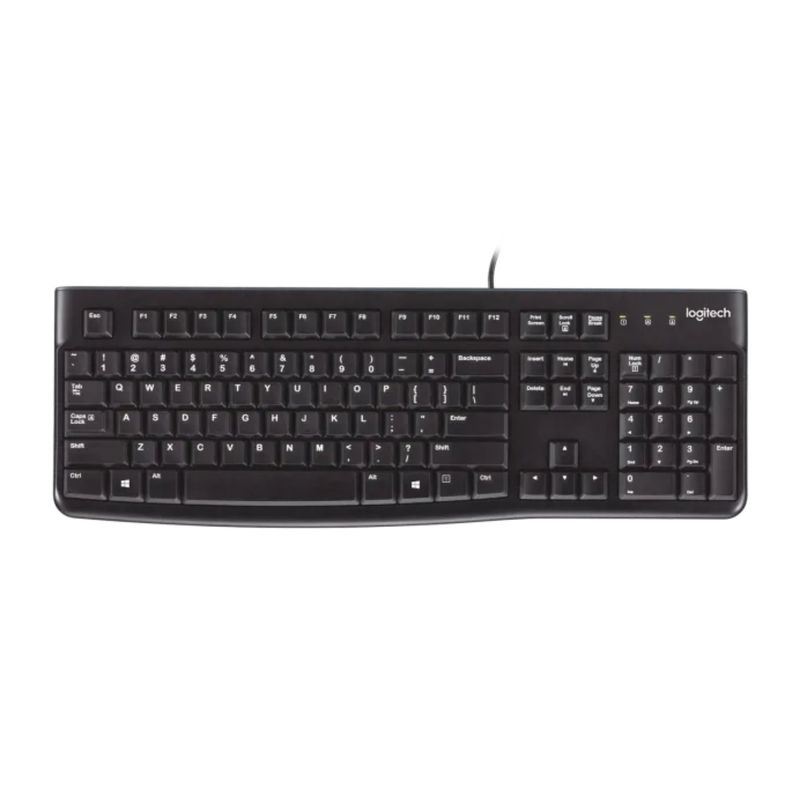 LOGITECH - Teclado Logitech K120 Qwerty Español Color Negro