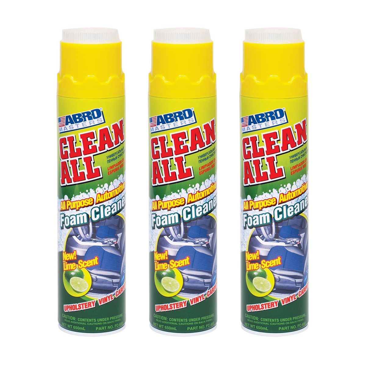 ABRO - ABRO Limpiador Multiuso Clean All FC-650 - 650 mL Pack x3