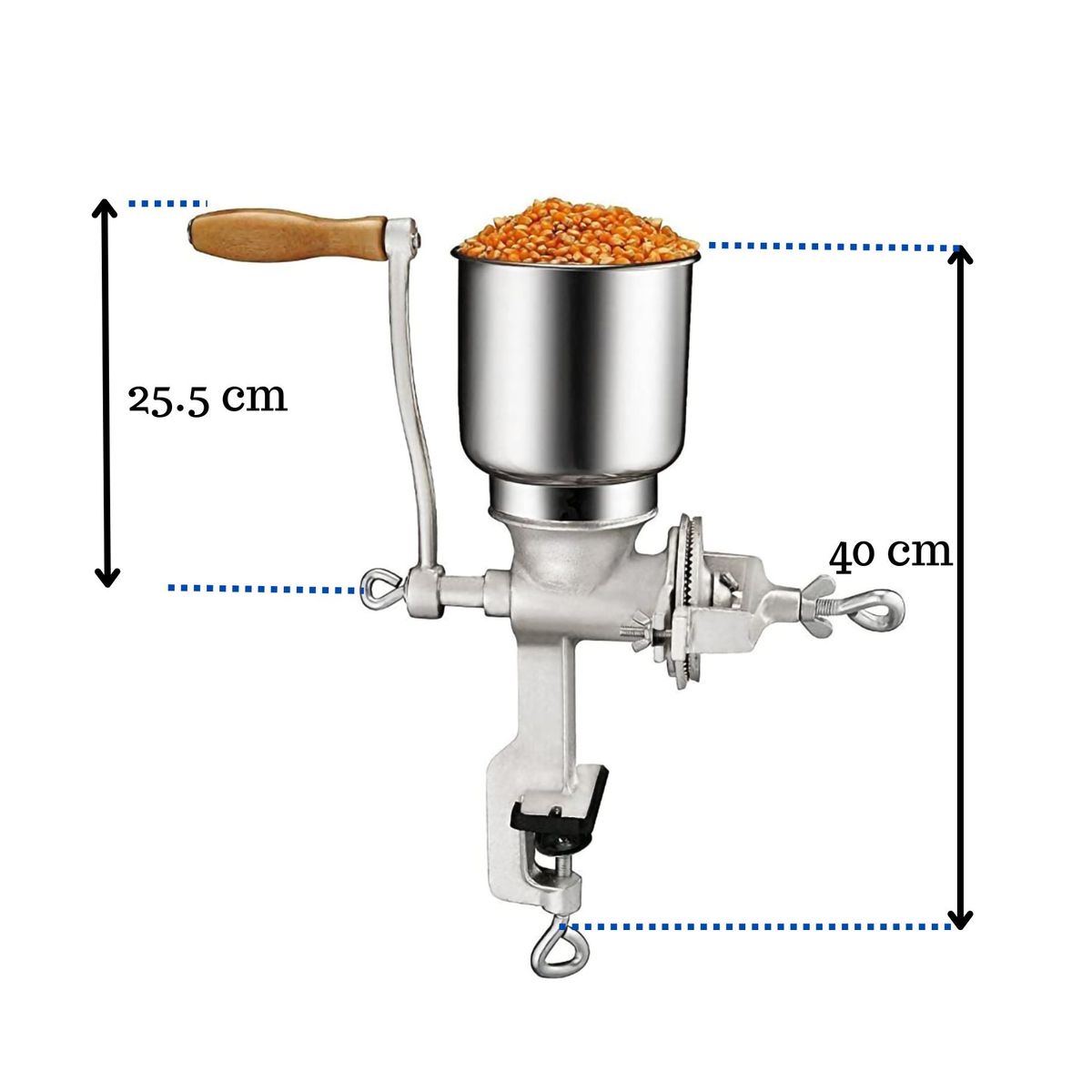 CORONA - Molino Moledor Manual para Granos Tolva Alta  Marca Corona