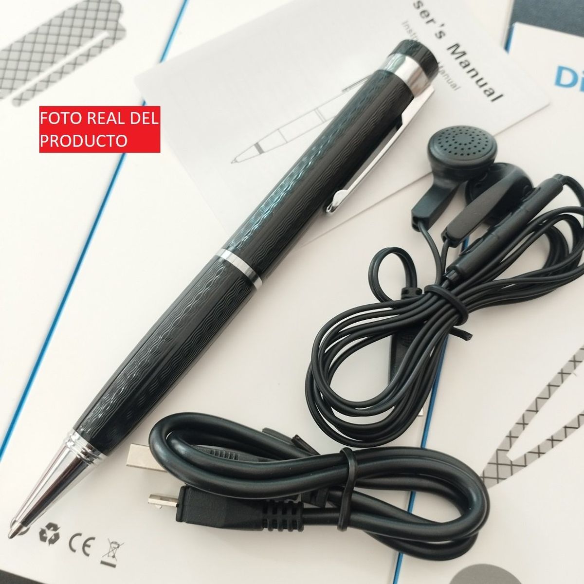 OEM - Grabadora De Voz Lapicero Espia - Solumatica - Deteccion De Voz y MP3