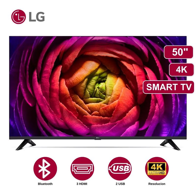 LG - Televisor LG 50 Pulg. LED Smart TV UHD 4K con ThinQ AI 50UR7300PSA