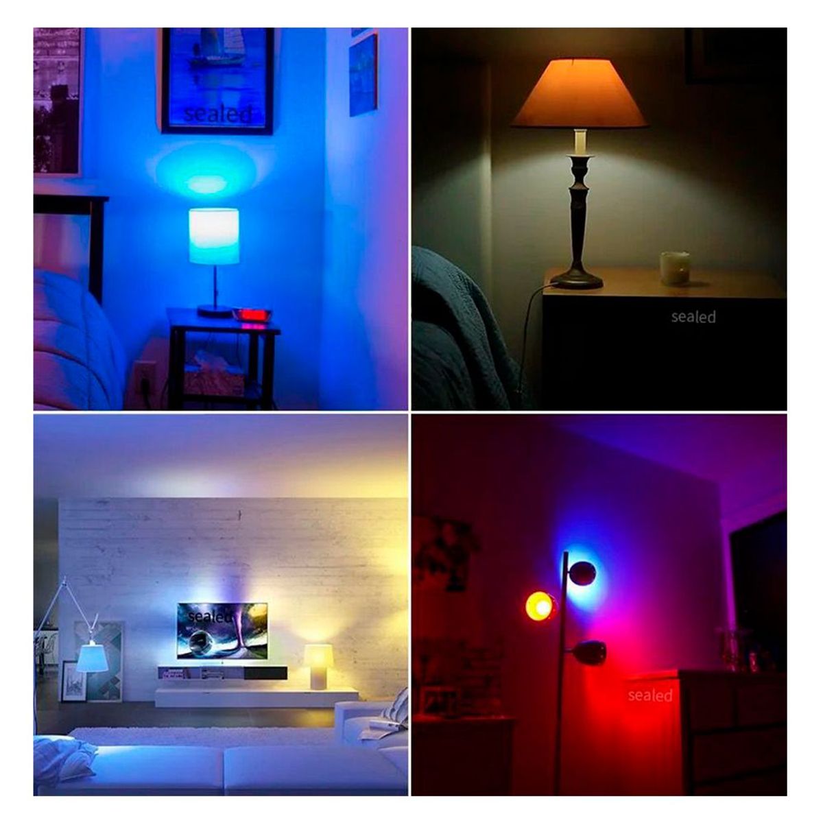 SEISA - Foco Inteligente LED WiFi para Alexa y Google 9W 800 Lumens