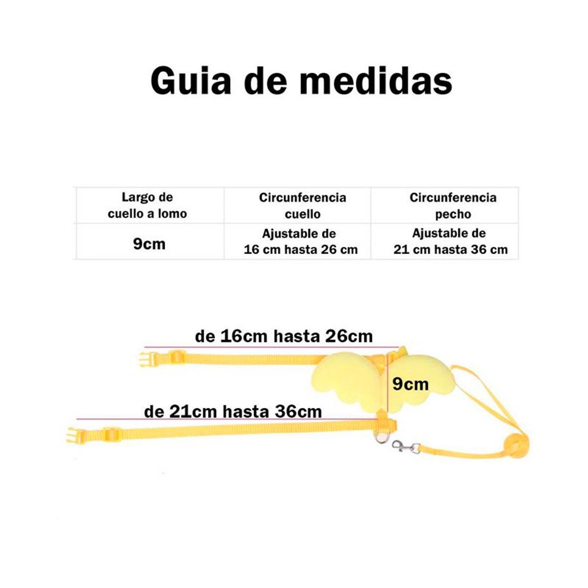 OEM - Arnes para Gatos y Conejos con Alitas - Rojo.