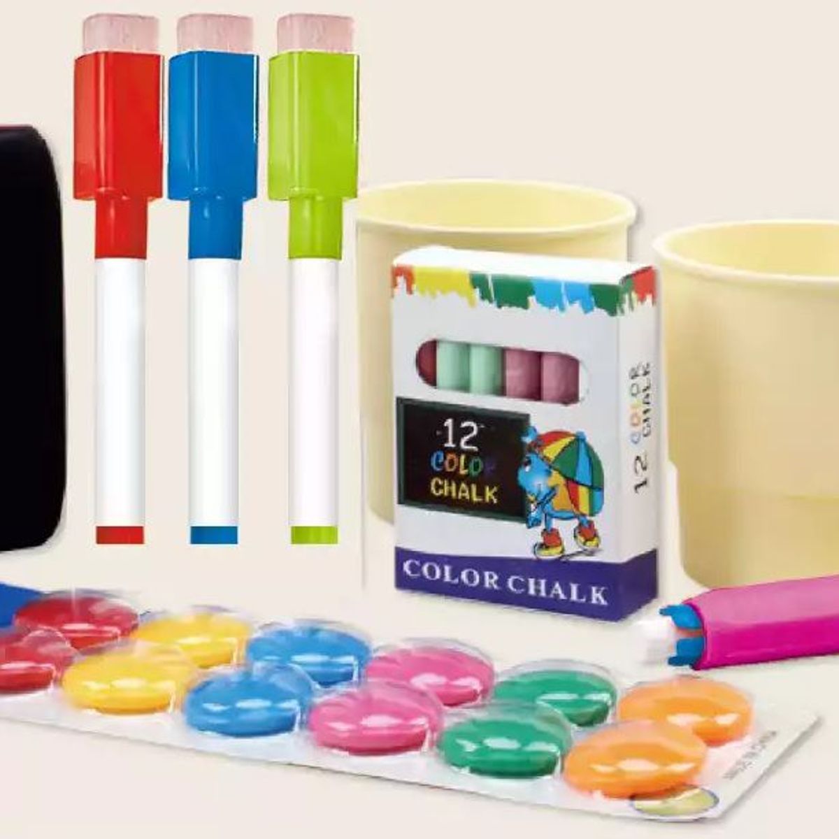 GENERICO - Pizarra 2 en 1 para niños Reversible + Accesorios