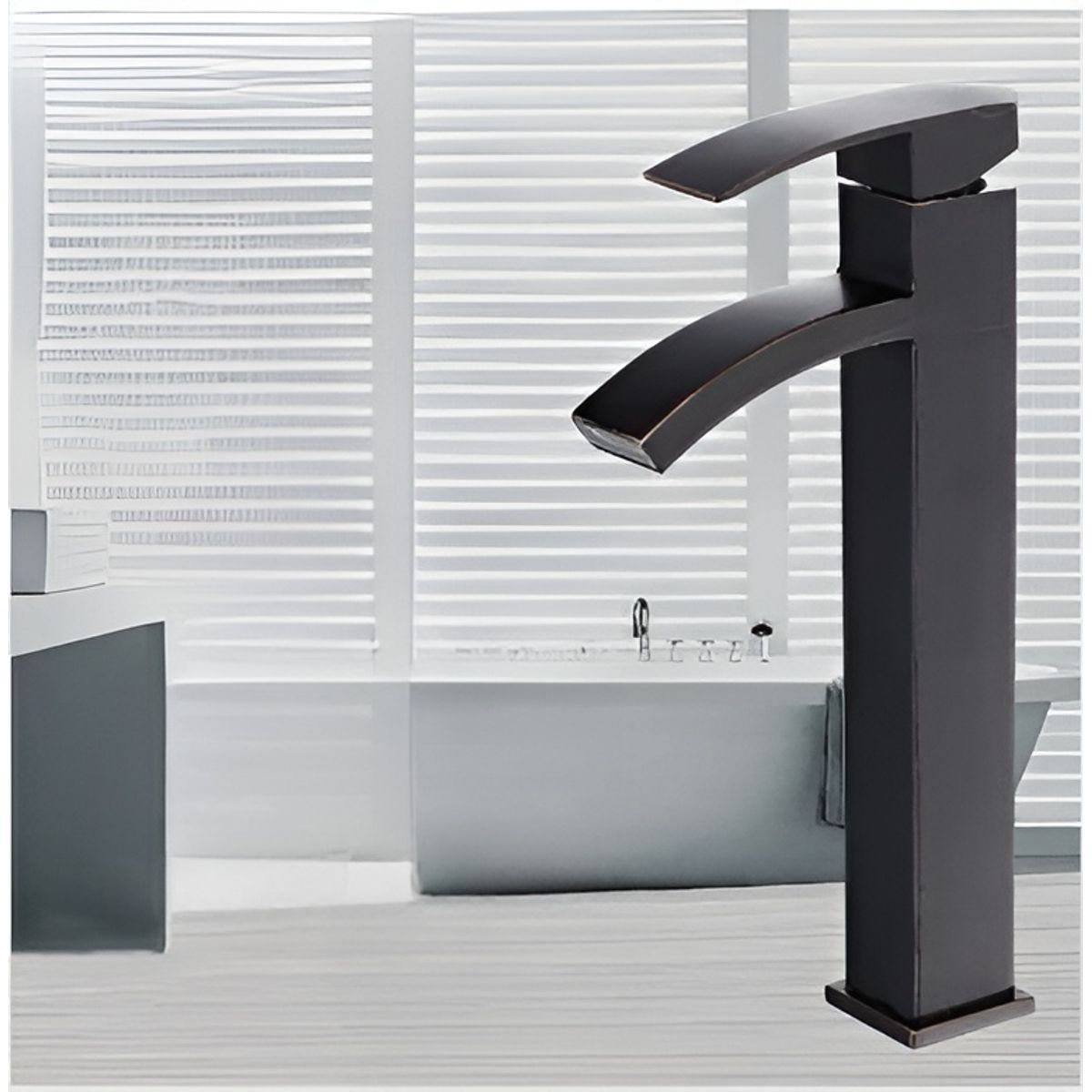 GENERICO - Mezcladora Monocomando De Lavatorio NEGRO M8778