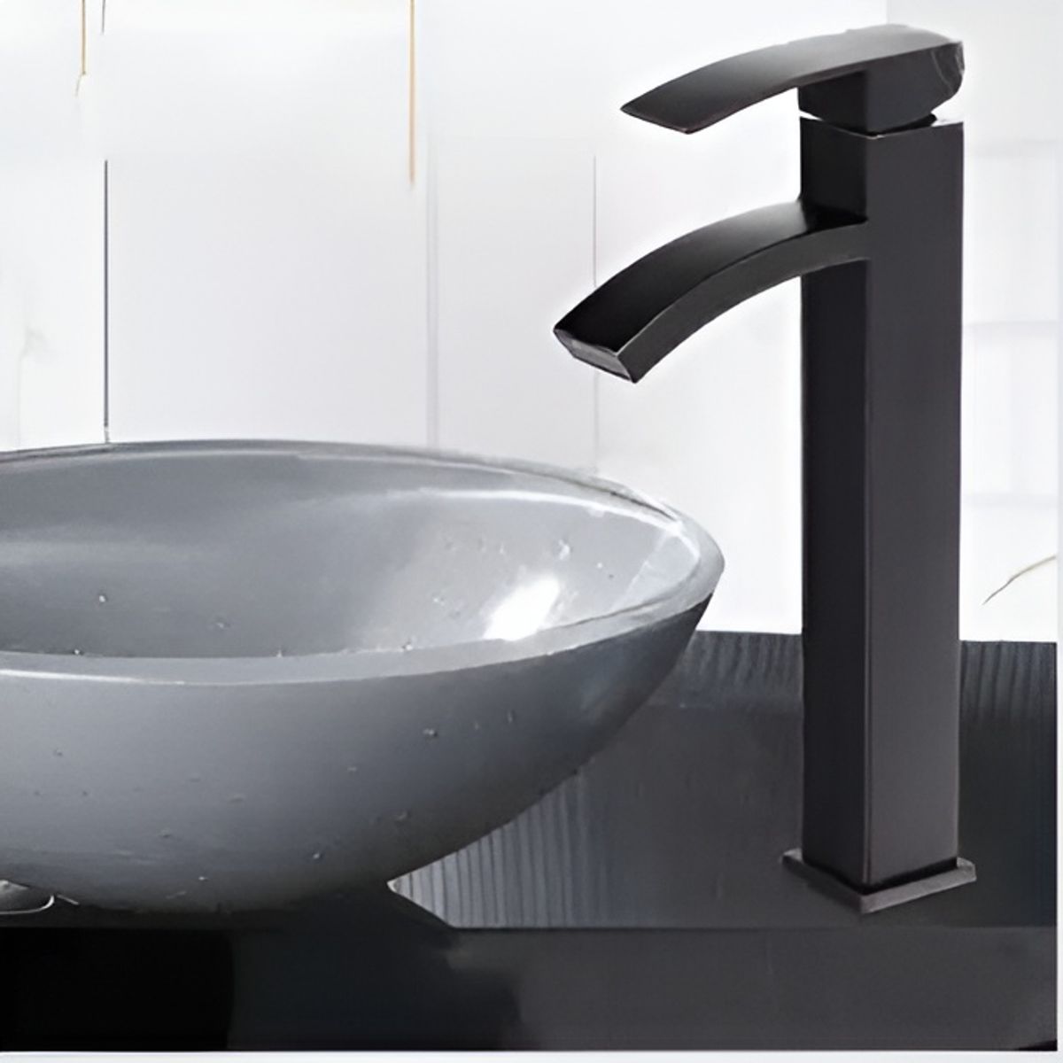 GENERICO - Mezcladora Monocomando De Lavatorio NEGRO M8778