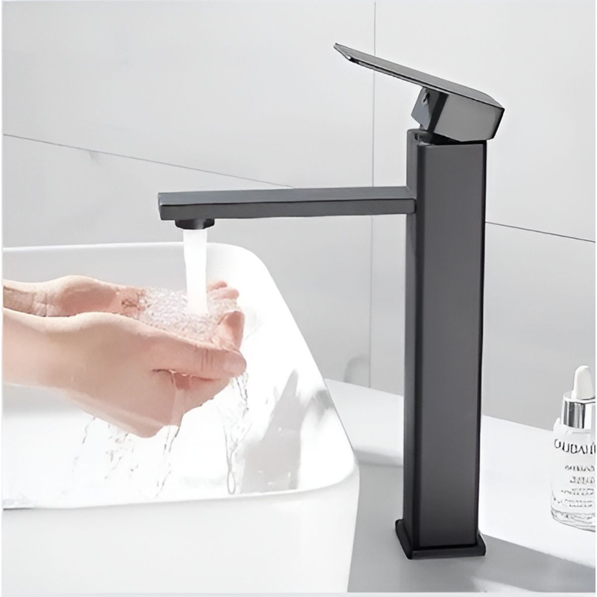 GREEN HOUSE - Mezcladora Monocomando De Lavatorio NEGRO M8778