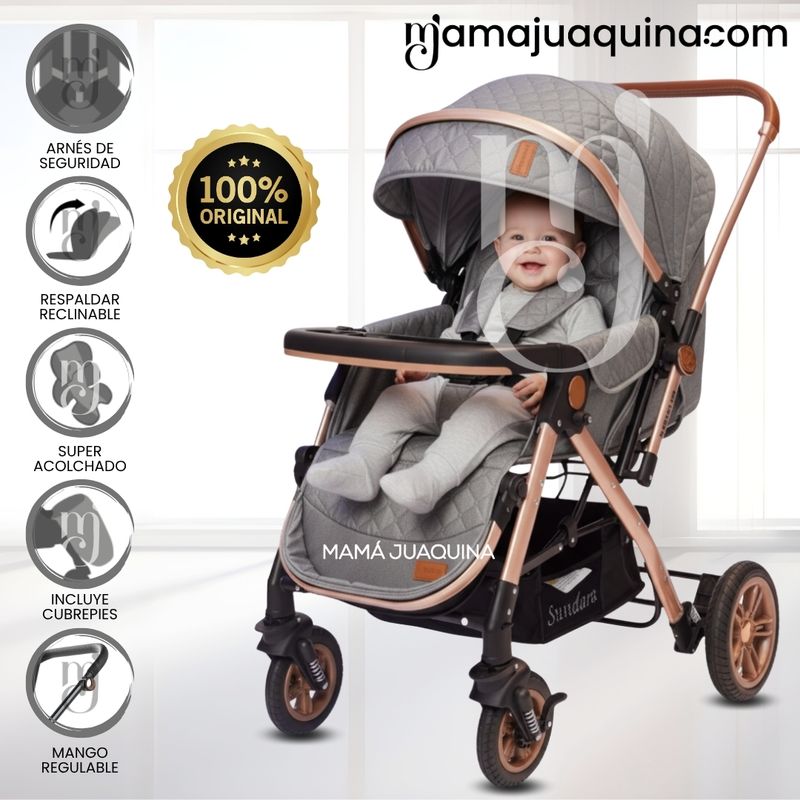 BEAUTIFUL - Coche Cuna De Lujo «SUNDARA VIP» Edición Limitada Gray