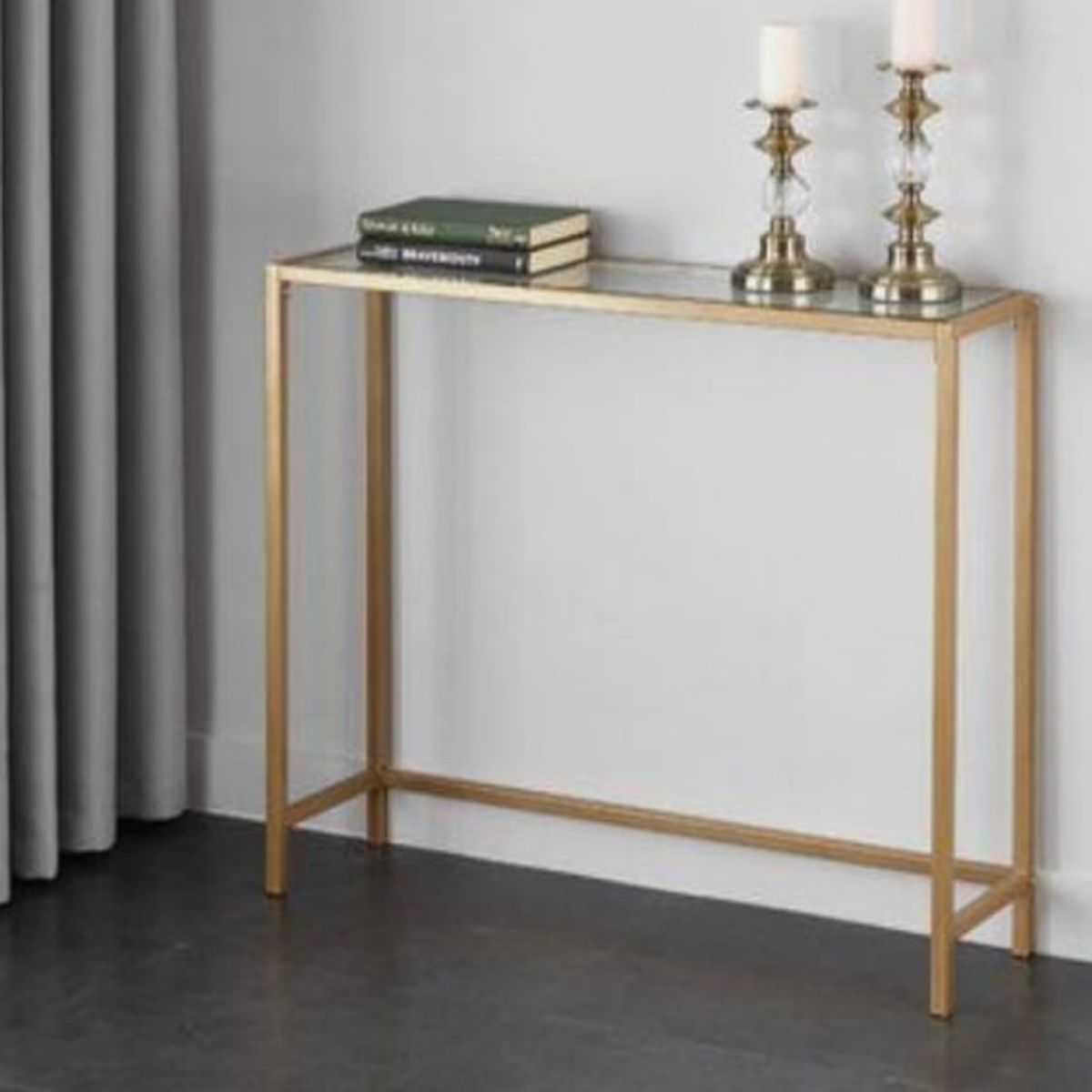 GENERICO - RECIBIDOR ALESSIA VRIDRIO DORADO FYA