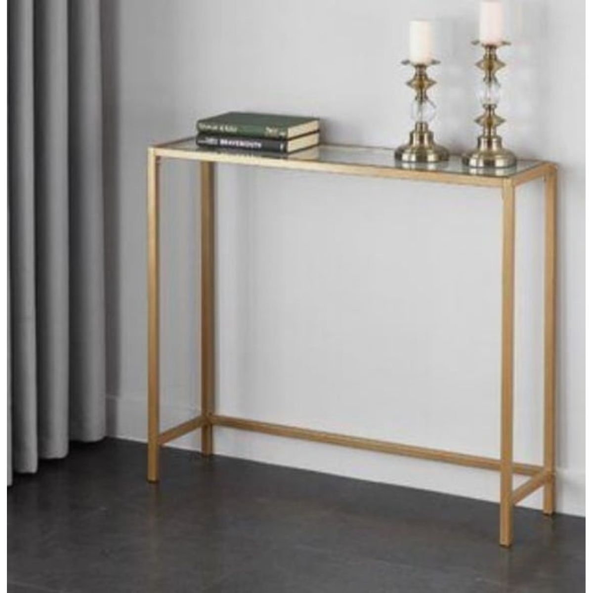 GENERICO - RECIBIDOR ALESSIA VRIDRIO DORADO FYA