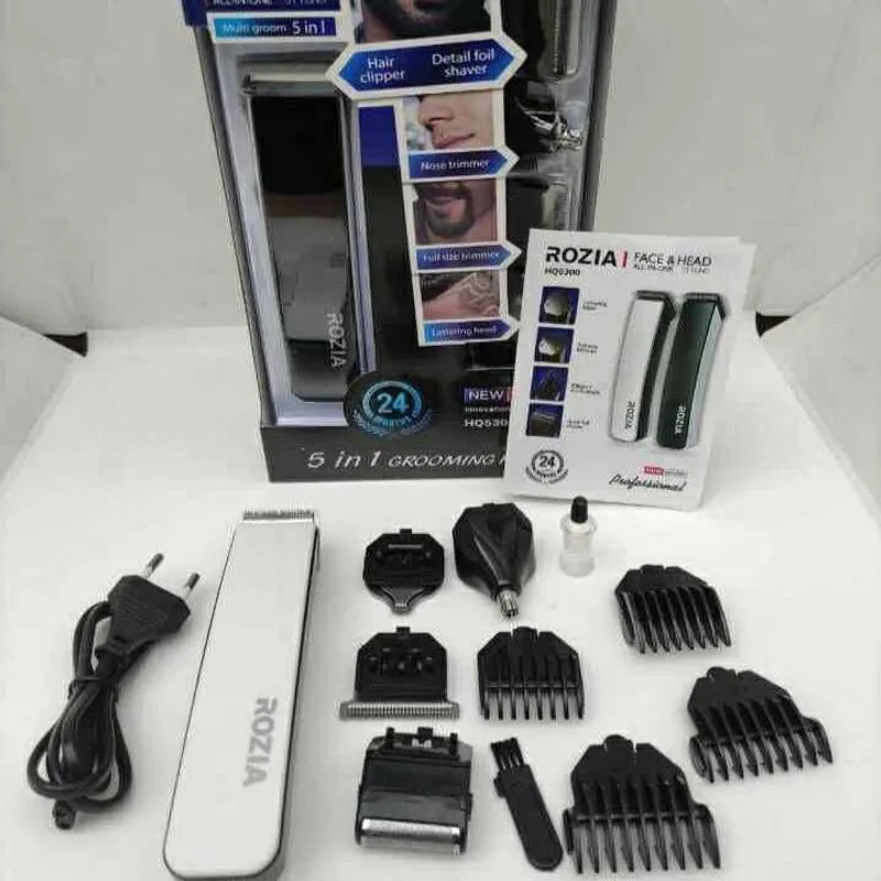 GENERICO - Máquina para Corta Cabello Recargable Rozia 5 En 1