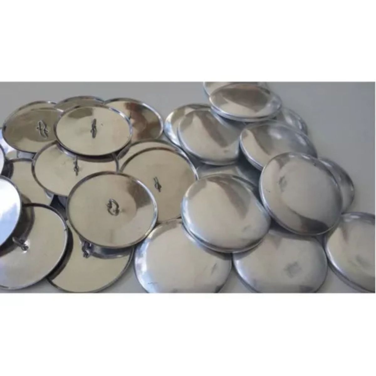 GENERICO - 500 Botón Para Forrar Con Tela #36(22.4mm) Casquillo Tapizar