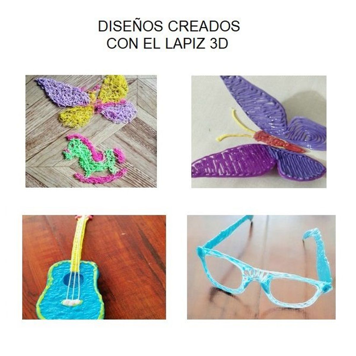 GENERICO - Lápiz lapicero 3D portátil impresión manual - Celeste