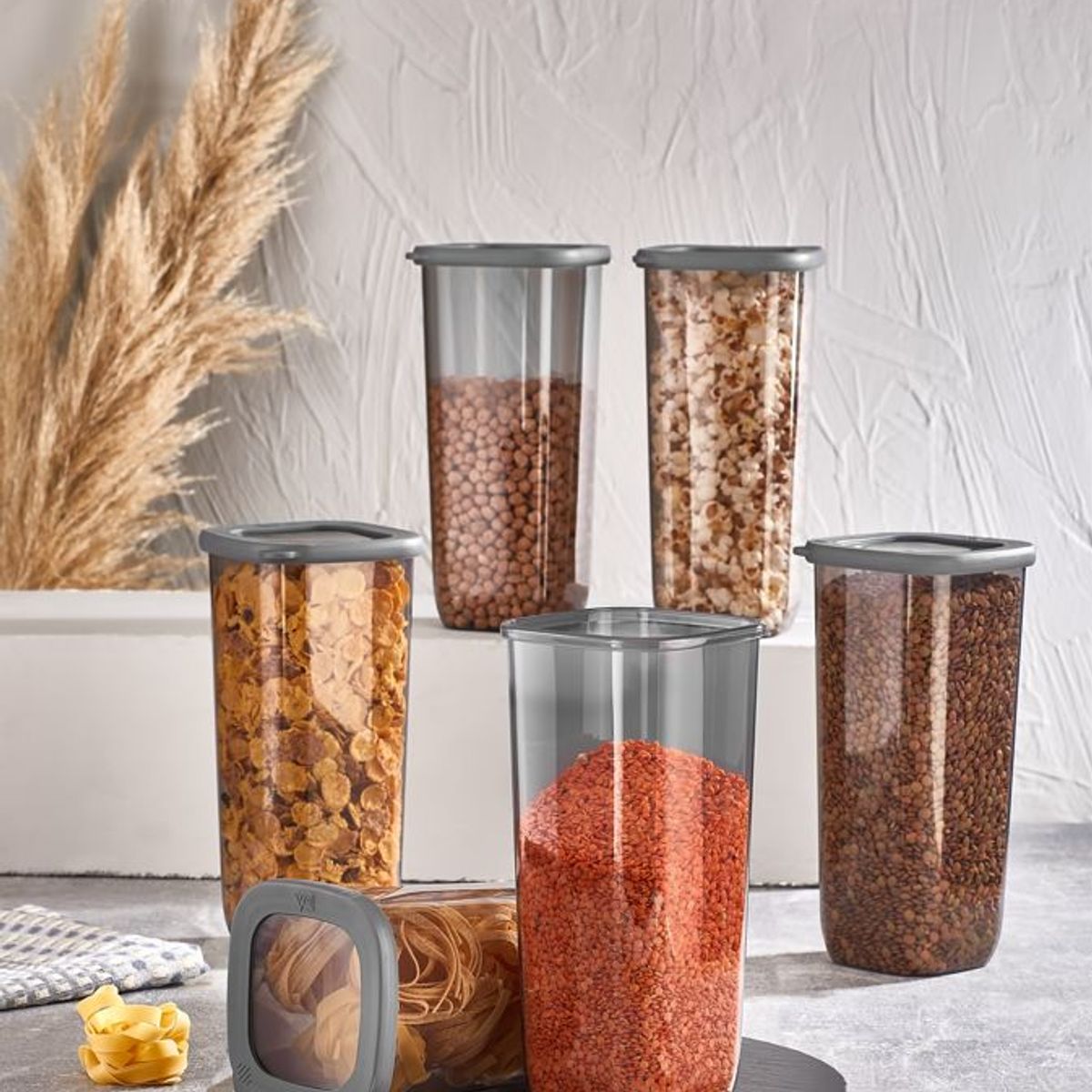 VIP AHMET - Set de Contenedores Gris 6 piezas VipAhmet