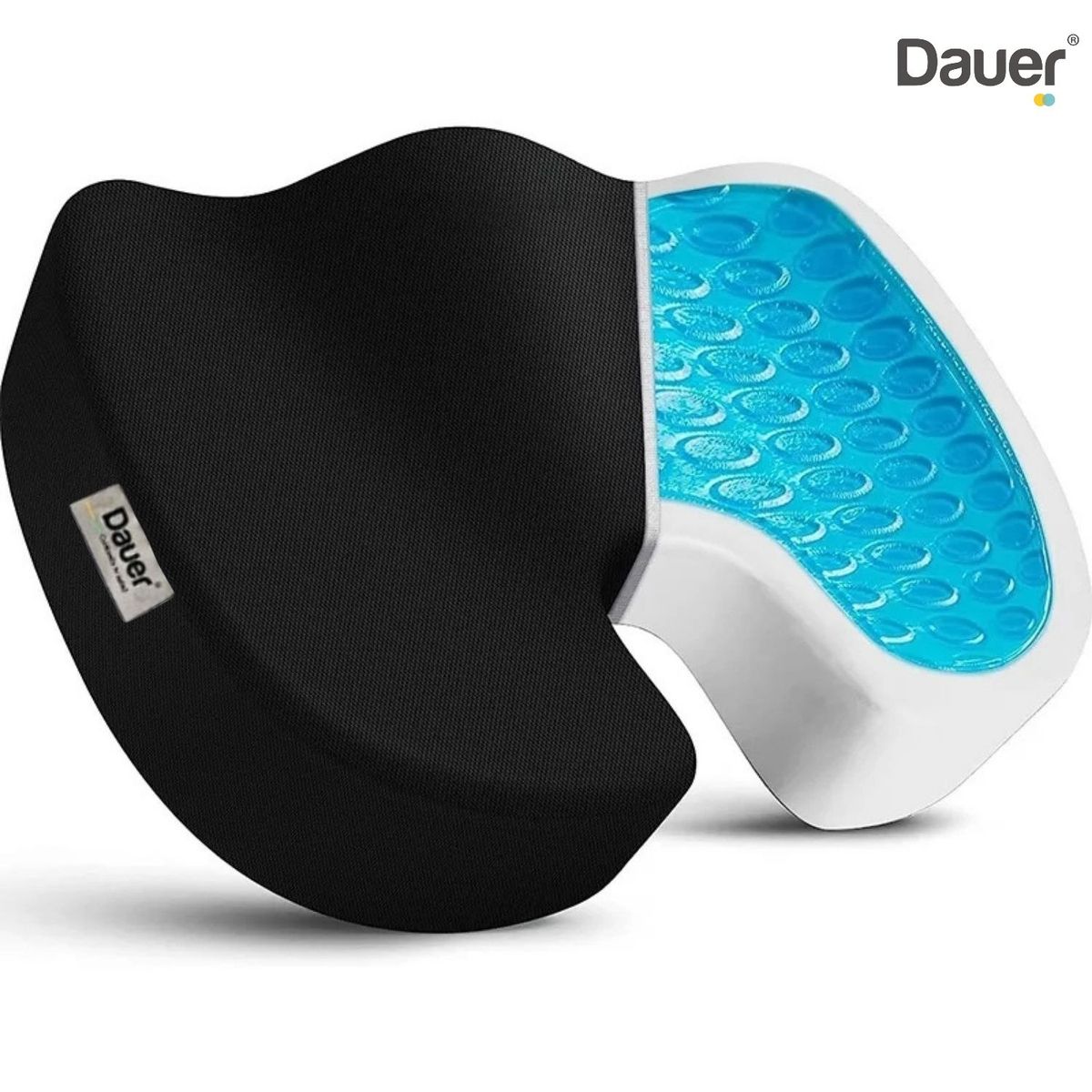 DAUER - Asiento Cojín Gel Tech + Bambu Viscoelastico DAUER con forro y asa