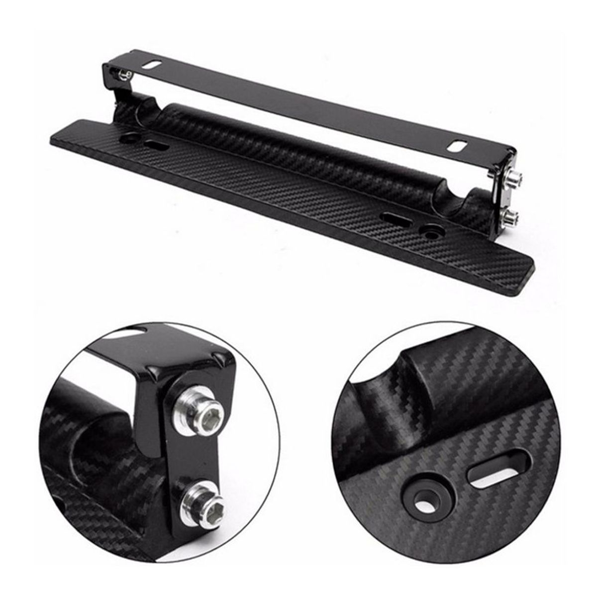 GENERICO - Porta Placa Reclinable Tuning Deportivo Auto Camioneta