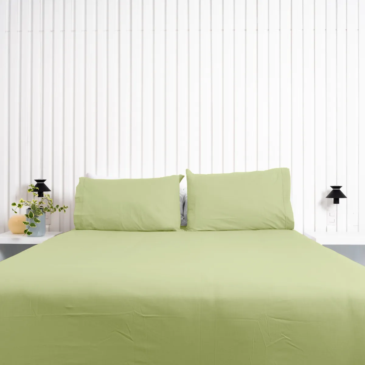 COBITEX HOME - Sábanas + Plumón Hipoalergénico 1 plaza Verde Cobitex 100% algodón