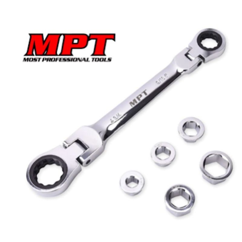 GENERICO - ESTUCHE LLAVE RACHET CARDAN USO PROFESIONAL 7 EN 1 MULTIUSO MPT TOOLS