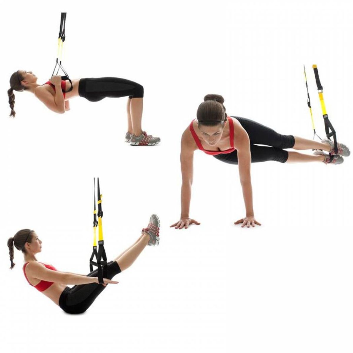 TODO FIT - Entrenador en Suspensión TRX negro Ejercicios de Fuerza y Resistencia
