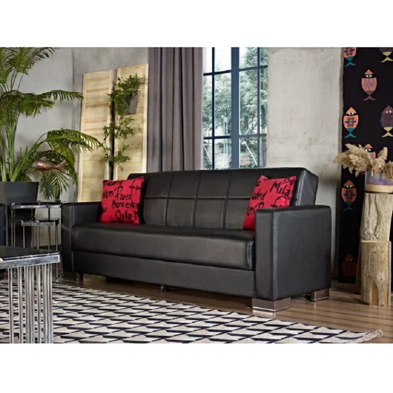 MOBILIARI - Sofa Cama Traux Negro