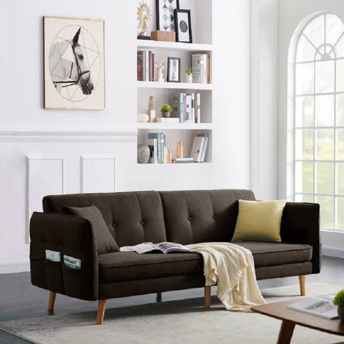 MOBILIARI - Sofa Cama Karl Marrón