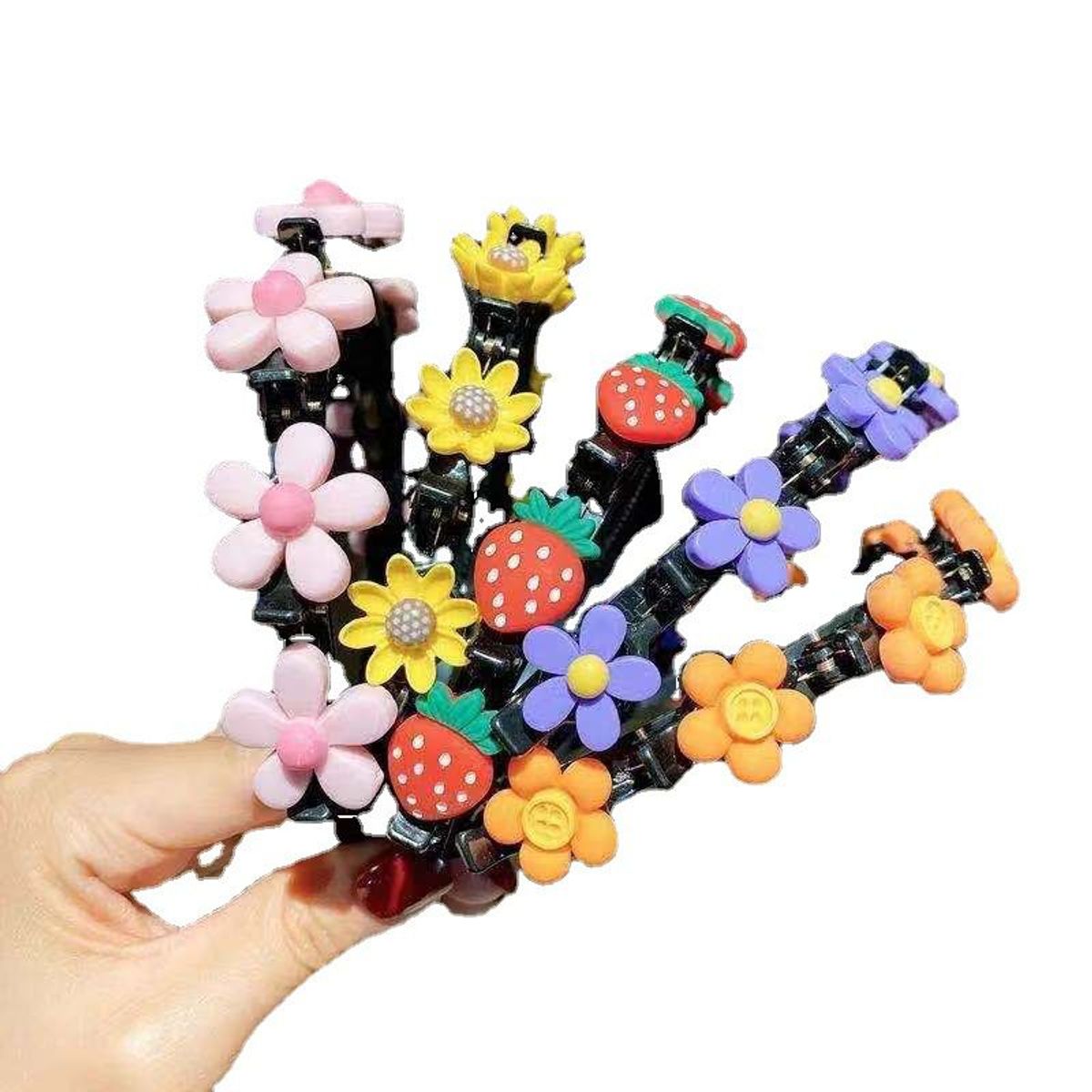 GENERICO - set de 3 - Vinchas kawaii para el cabello colette con ganchos