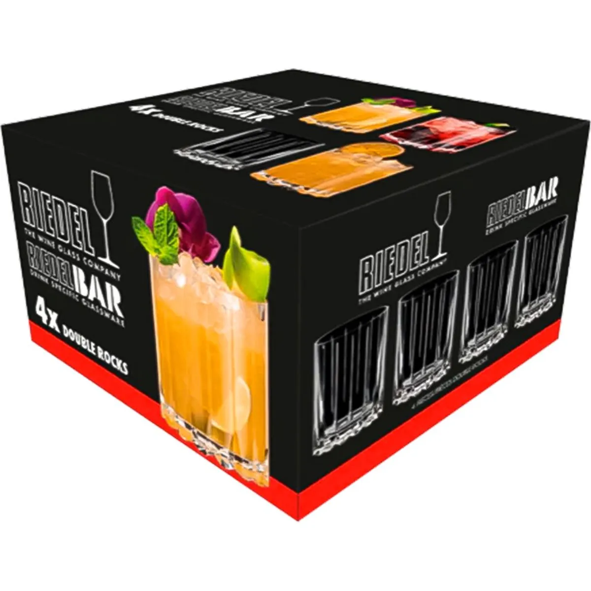 RIEDEL - Drink Specific Riedel Bar Vasos Double Rocks Set de 4