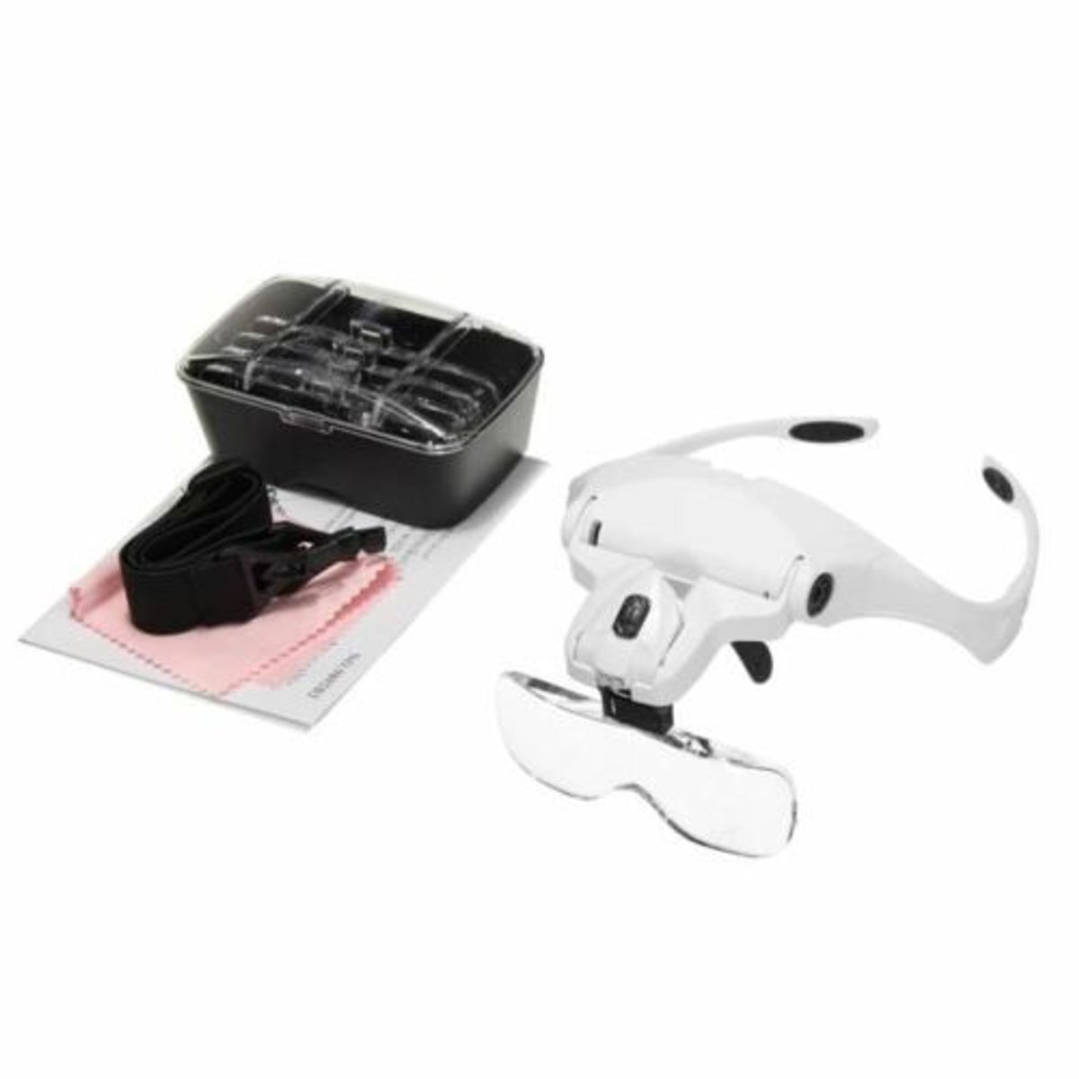 GENERICO - Lupa de cabeza con luz led  lentes intercambiables