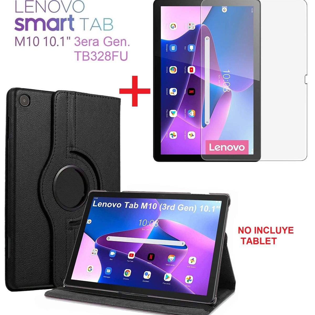 GENERICO - Funda Protector  Mica Vidrio para Lenovo Tab M10 3era 101 TB-328FU